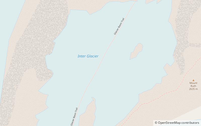 Inter Glacier location map