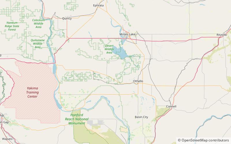 Columbia National Wildlife Refuge location map