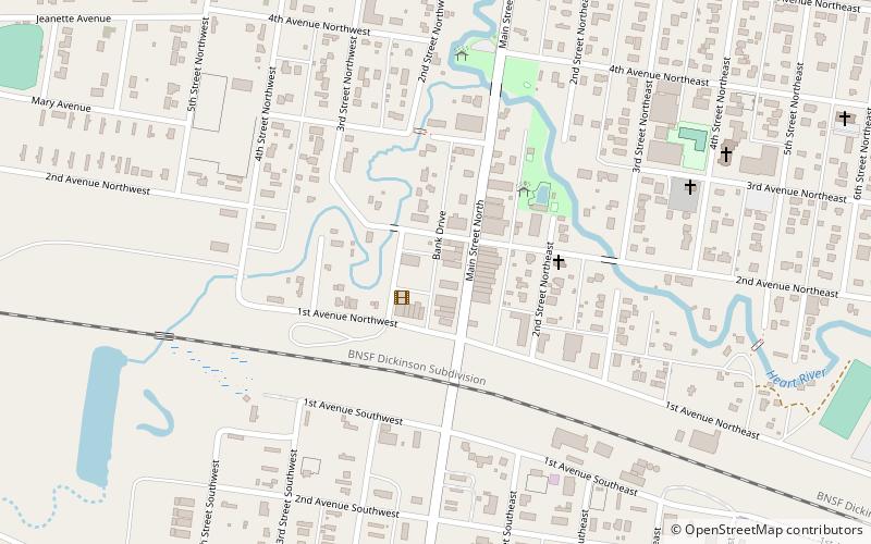 Belfield location map