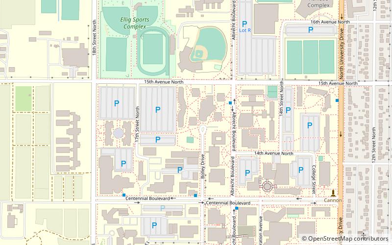 Universidad Estatal de Dakota del Norte location map