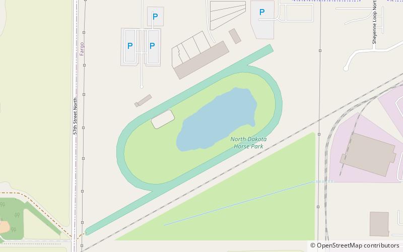North Dakota Horse Park location map