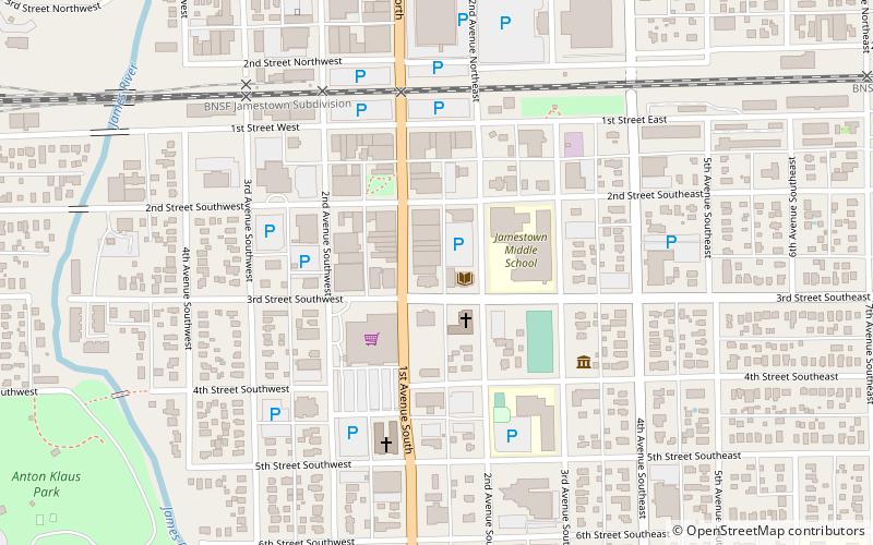 Alfred E. Dickey Free Library location map