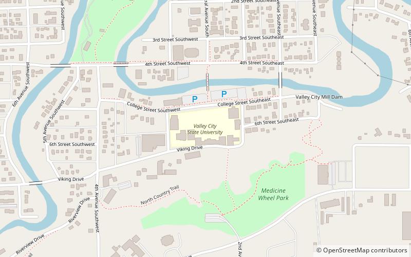 valley city state university location map