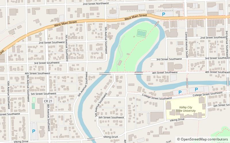 West Park Bridge location map