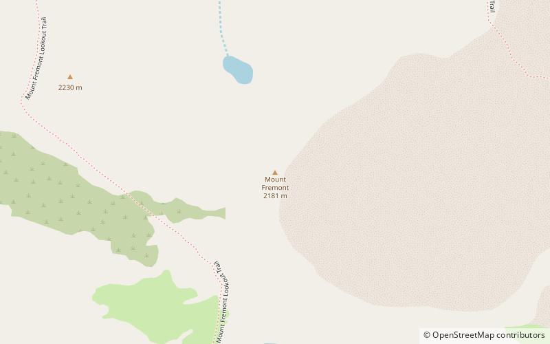 Mount Fremont location map