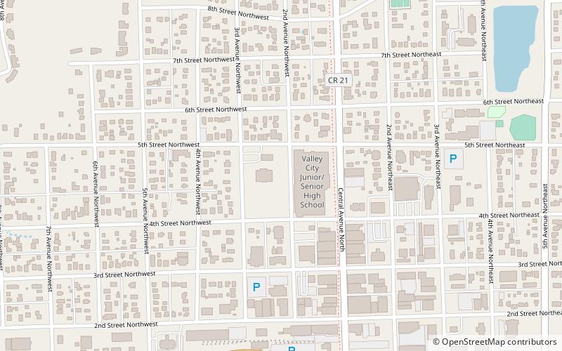 Barnes County Courthouse location map