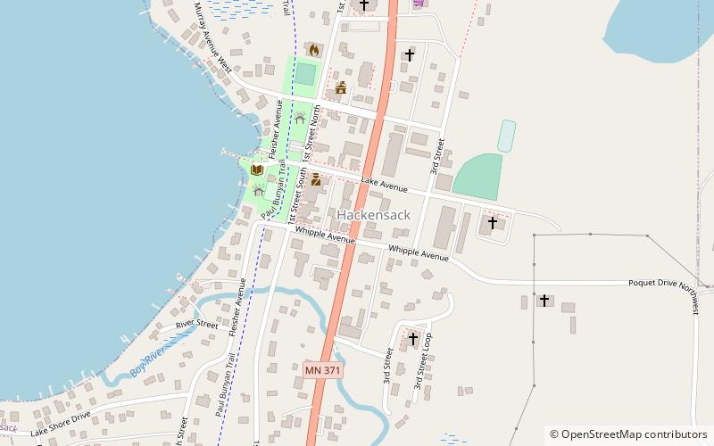 Hackensack location map