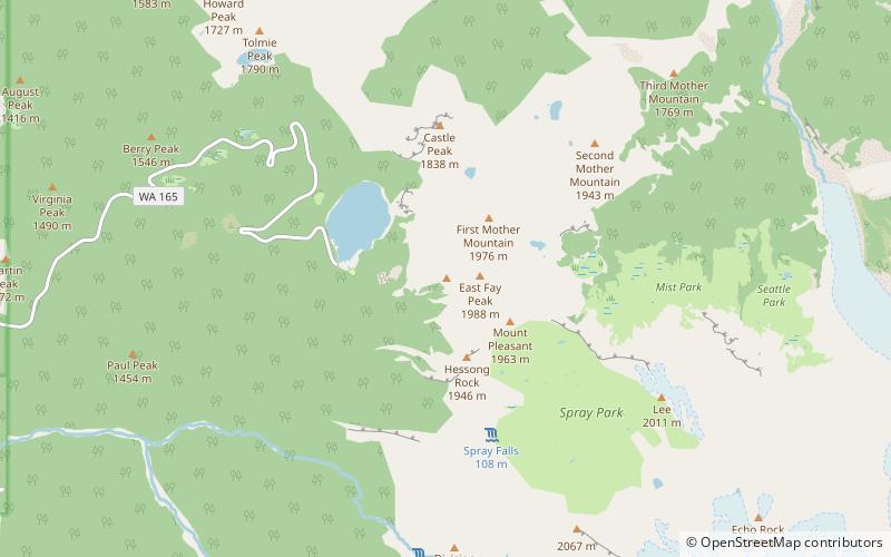 Fay Peak location map