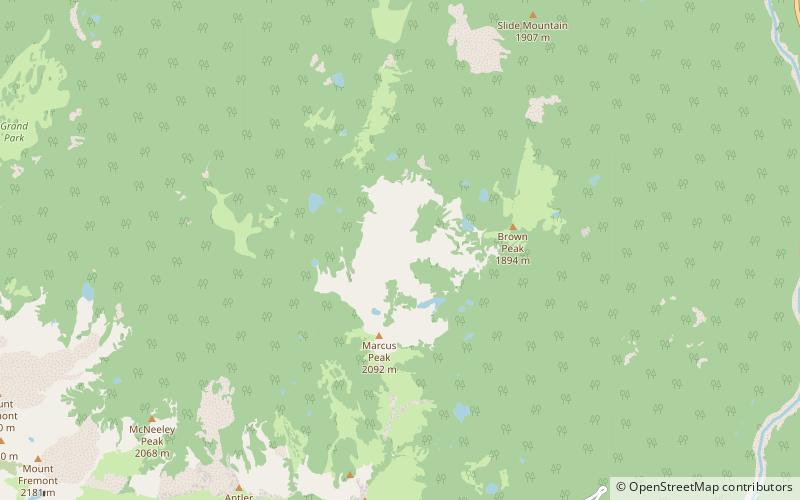 Palisades Peak location map