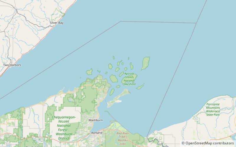 Apostle Islands National Lakeshore location map