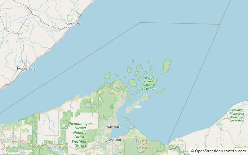 Phare de Raspberry Island location map