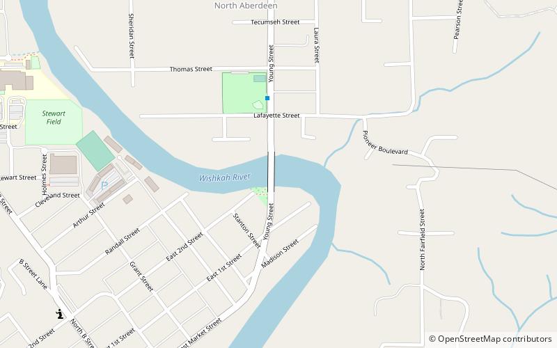 Young Street Bridge location map