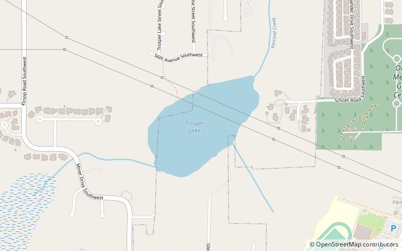 Trosper Lake location map