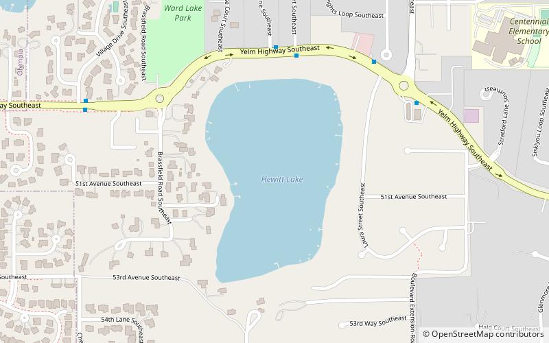 Hewitt Lake location map
