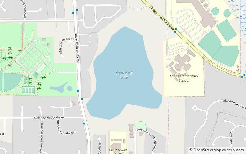 southwick lake olympia location map