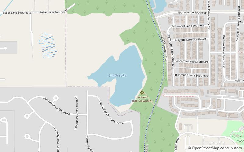 Smith Lake location map