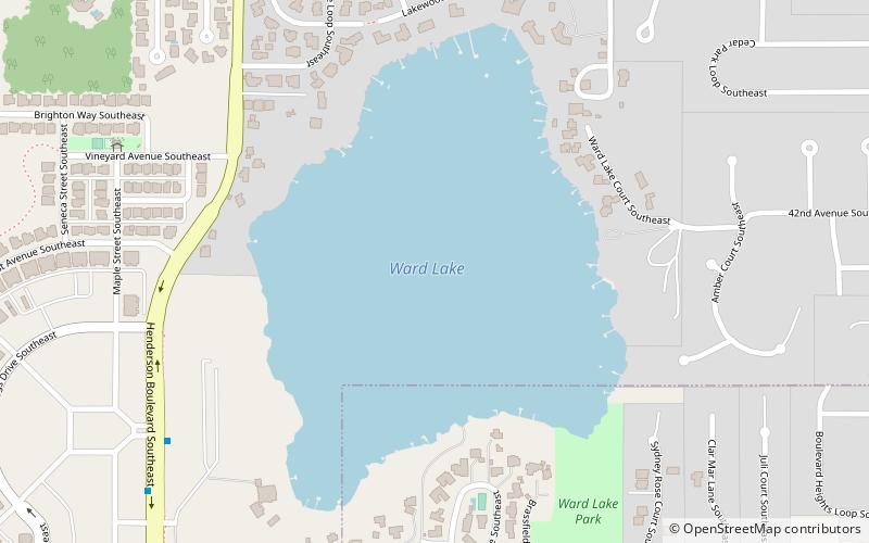 Ward Lake location