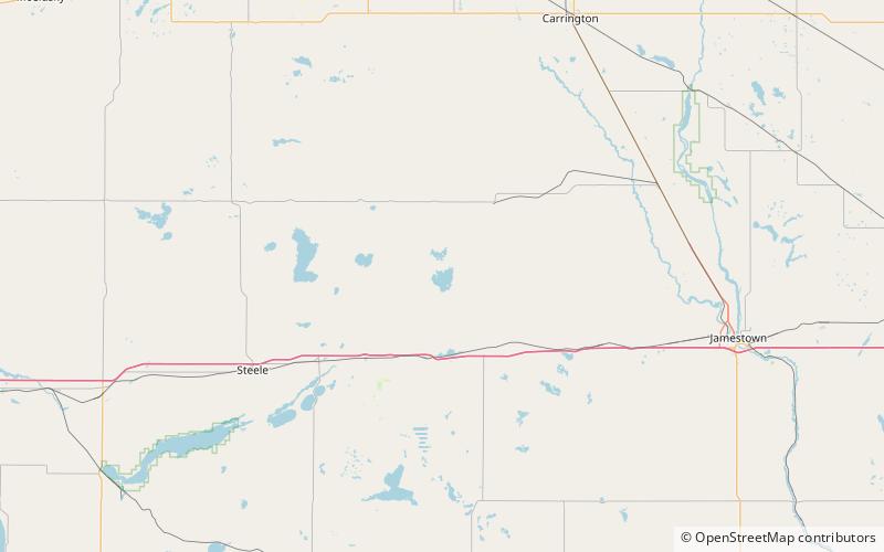 Chase Lake National Wildlife Refuge location map