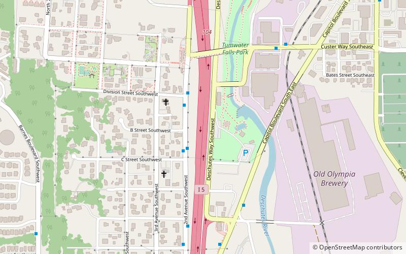 Tumwater Methodist Church location map