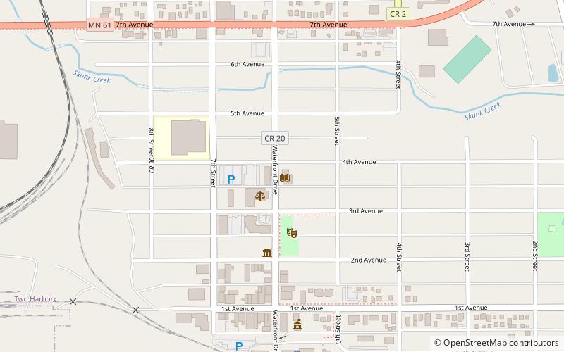 Two Harbors Public Library location map