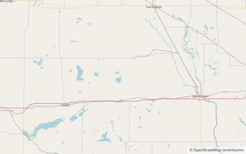 Chase Lake Wetland Management District location map