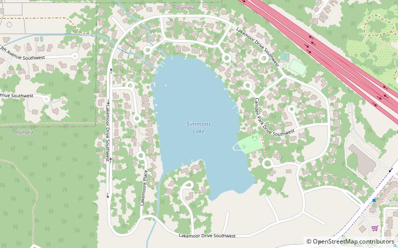 Simmons Lake location