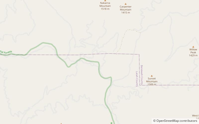 Hoodoo Mountains location map