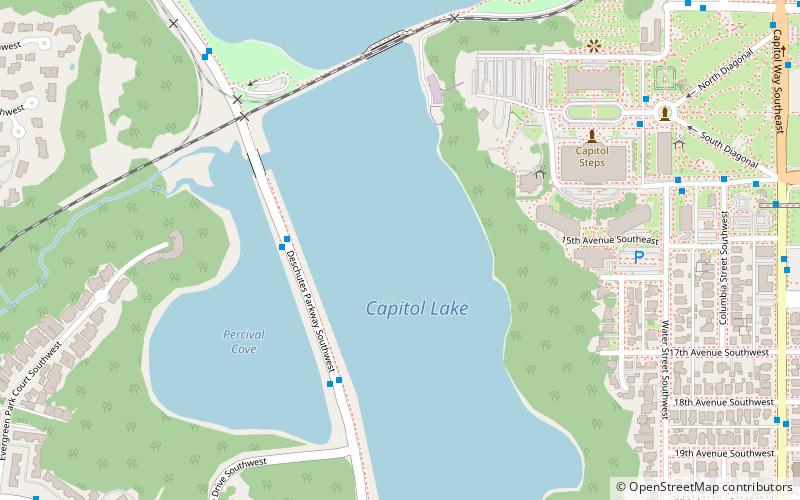 Capitol Lake location map