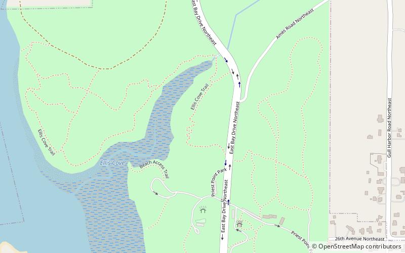 Priest Point Park location map