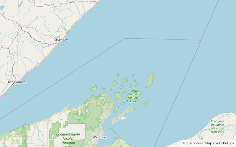 Devils Island Light location map