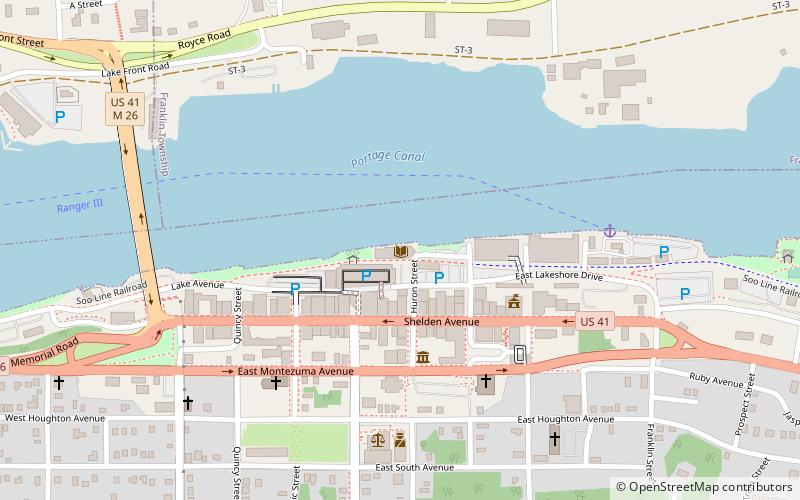 Portage Lake District Library location map