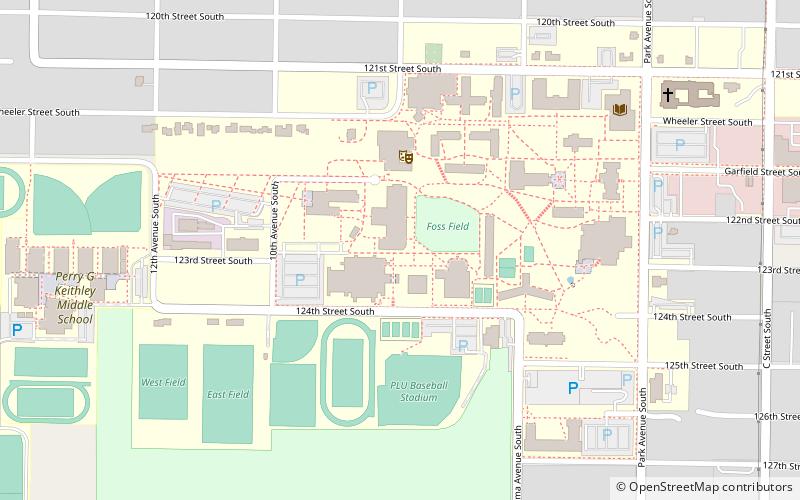 Pacific Lutheran University location map