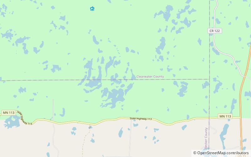 picard lakes itasca state park location map