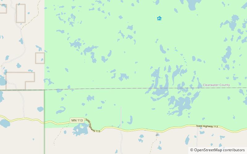 kirk lake itasca state park location map