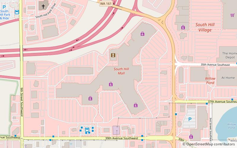 South Hill Mall location map