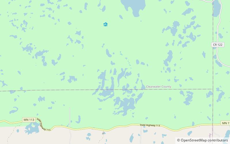 triplet lakes itasca state park location map