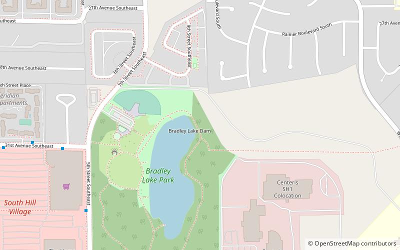 Bradley Lake Park location map