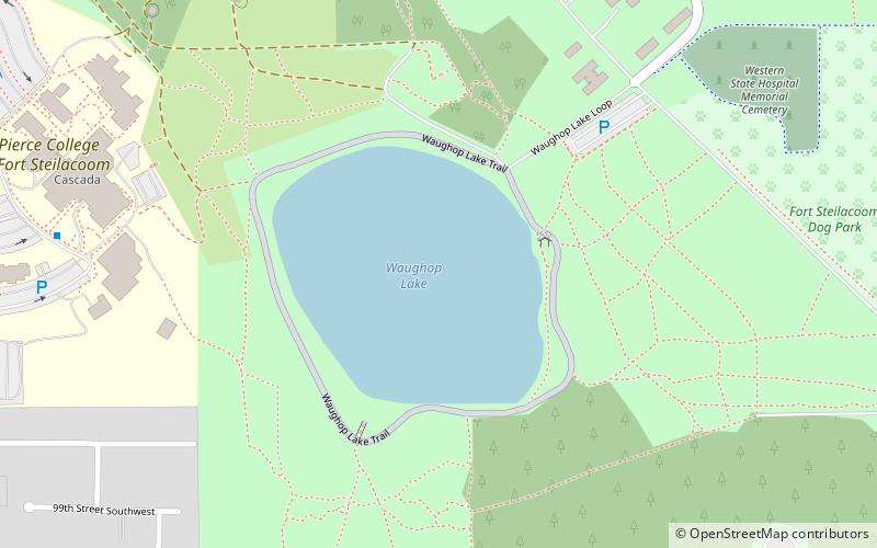 waughop lake lakewood location map