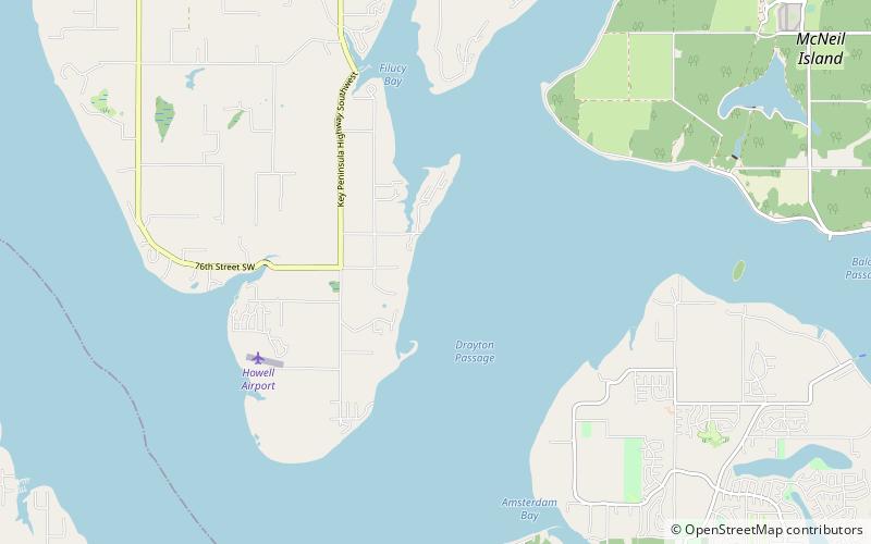 Penrose Point State Park location map