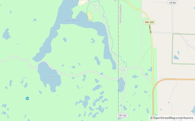 lyendecker lake itasca state park location map
