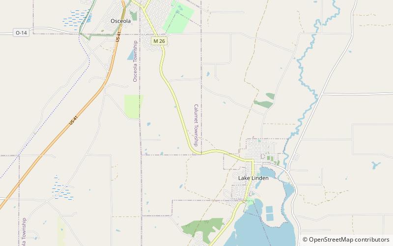 douglas houghton falls laurium location map