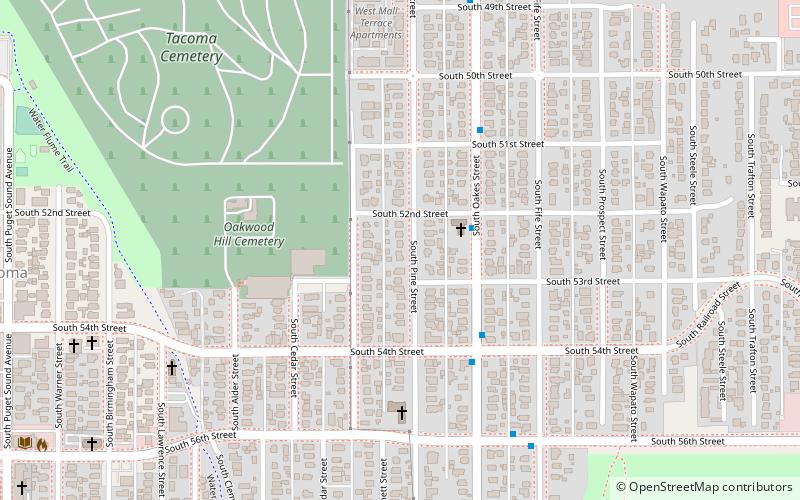 Tacoma Mausoleum location map