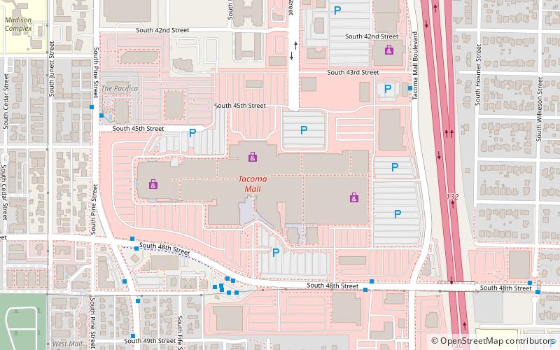 Tacoma Mall location map