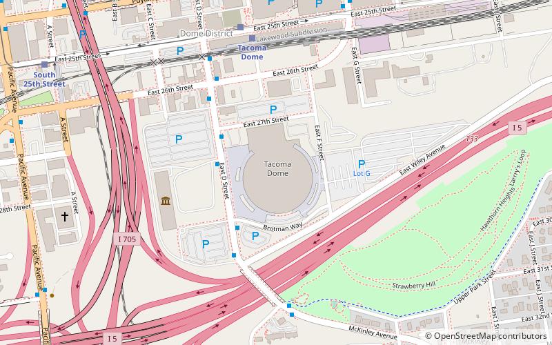 Tacoma Dome location map