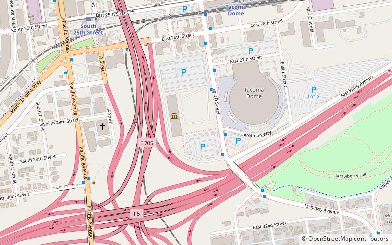 state of washington sports hall of fame tacoma location map