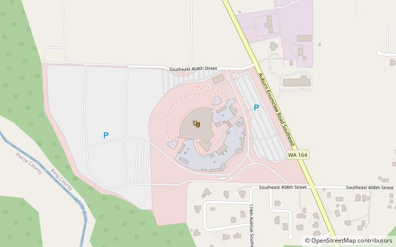 White River Amphitheatre location map