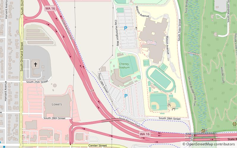 Cheney Stadium location map