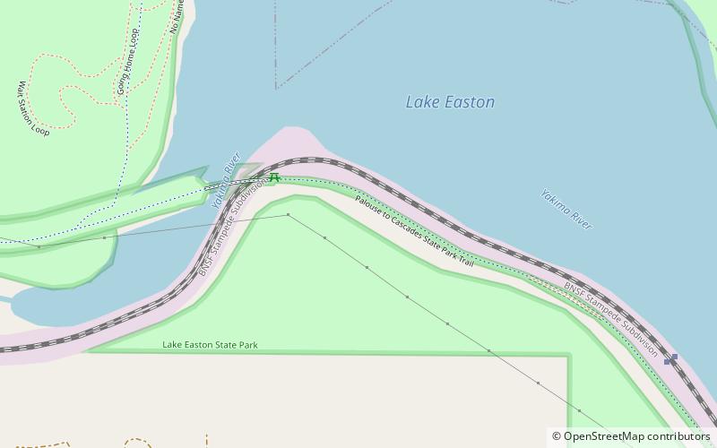 Lake Easton State Park location map