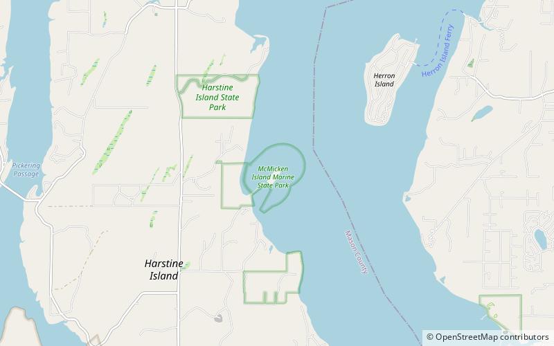 mcmicken island state park harstine island location map