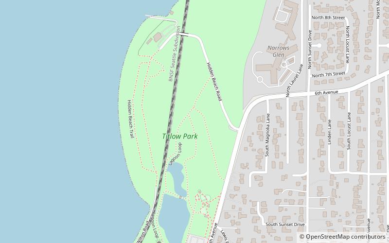 Titlow Beach location map